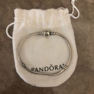 Silver pandora bracelet